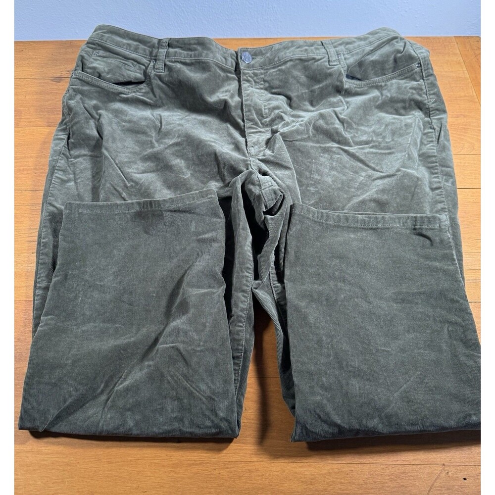 Kut From The Kloth Catherine Boyfriend Corduroy Pants Olive Green Plus 22W Core - Picture 4 of 11